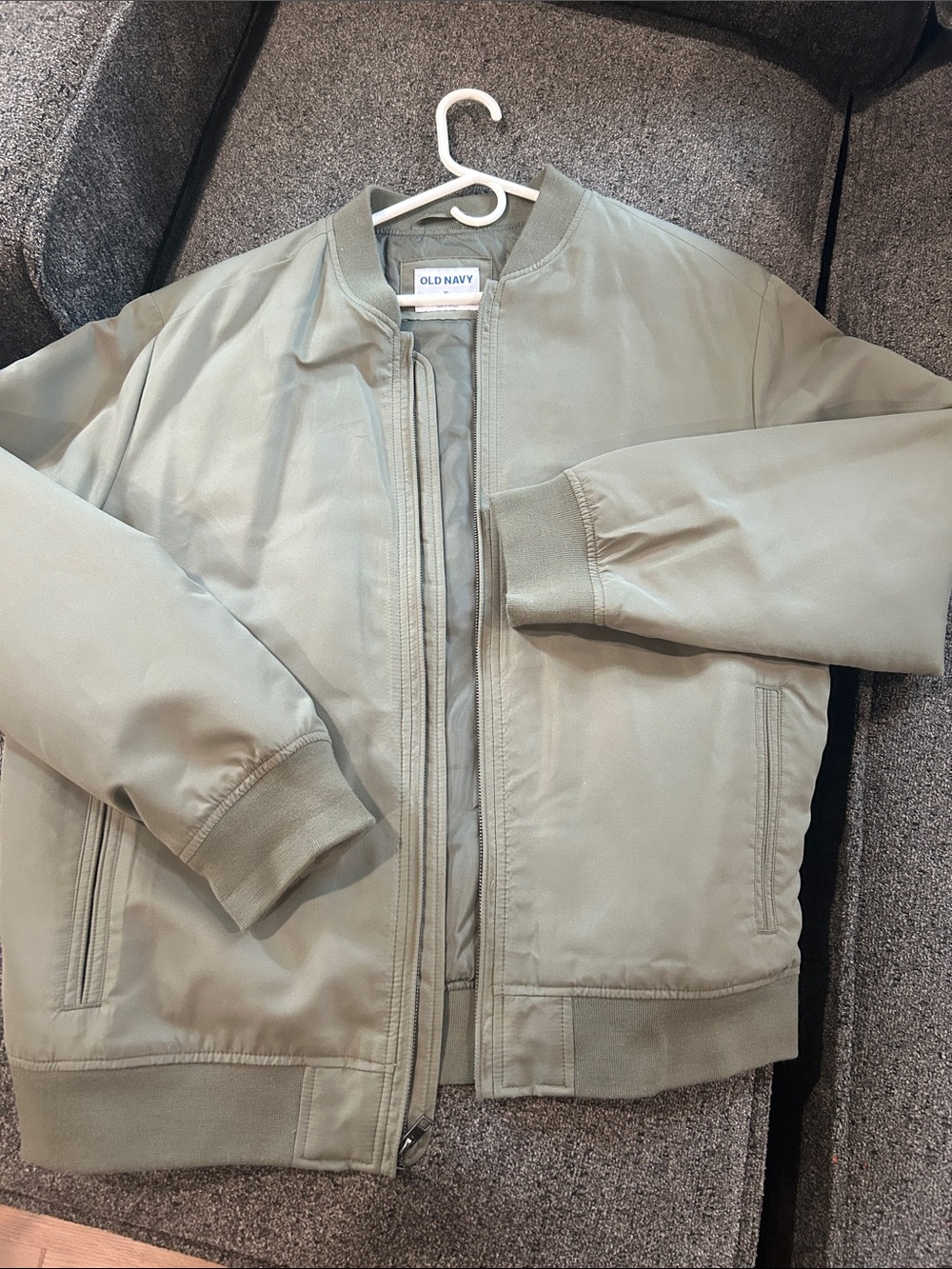 Old Navy Men's Sage Green Bomber Jacket